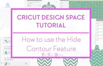 Contour feature cricut design space