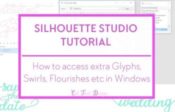 How to access special characters in Silhouette Studio
