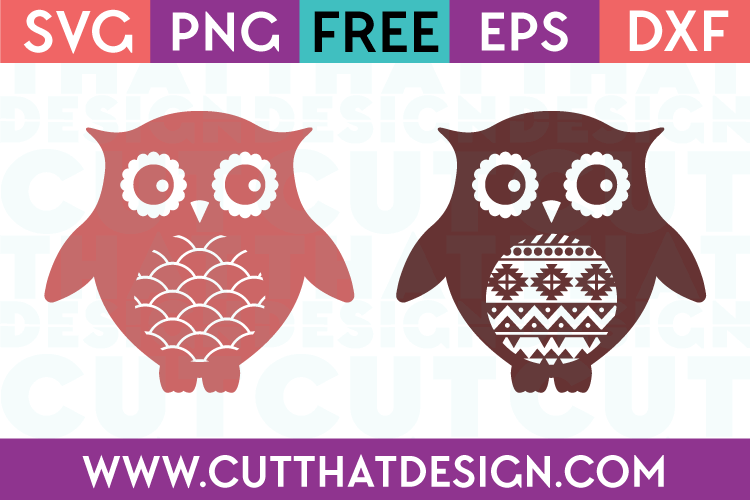 Patterned Owl SVG Cuts