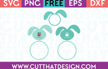Free Easter Bunny Head SVG