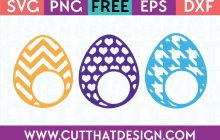 Free Monogram Easter Egg SVG Files