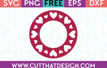 Free Heart Circle Monogram SVG