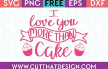 SVG Quotes Free Cake