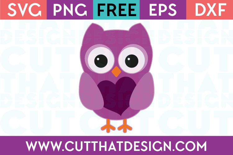 Valentine Owl Free SVG File