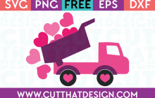 Free Valentines Truck SVG