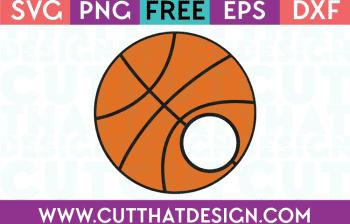 Basketball monogram cut file