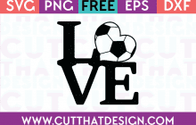 Free Soccer Love SVG