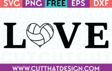 Volleyball SVG Free File Download