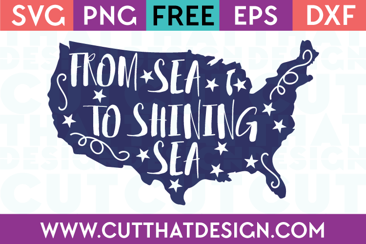 Free SVG Files From Sea to Shining Sea Design 2