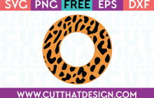 Leopard Print SVG Circle Frame