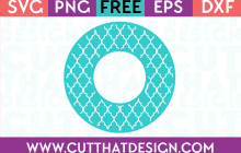 Cut That Design Circle Monogram Moroccan Pattern SVG
