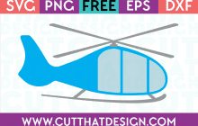 Free Helicopter SVG Cutting File