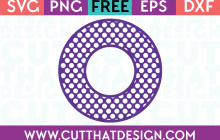 Cut That Design Circle Frame Polka Dot SVG