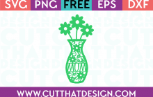 Flower Vase SVG Cut That Design