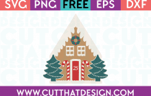 Gingerbread House SVG Free