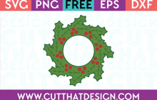 Christmas Holly SVG File Free
