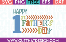 1st Father's Day SVG