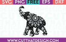 Mandala Elephant SVG