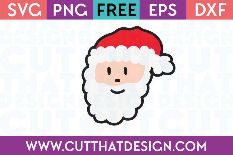 Santa Claus Head SVG Free
