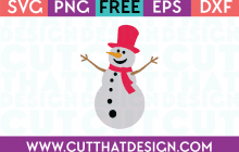 Free SVG Files Snowman and Hat