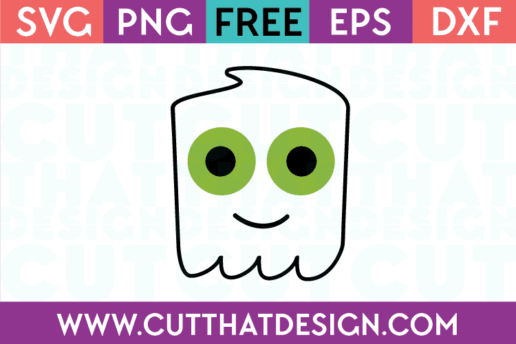 Free SVG Files Ghost Head Design