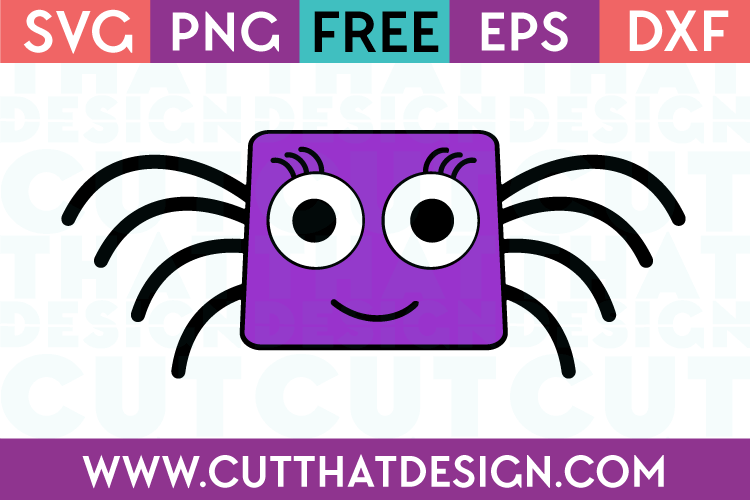 Free SVG Files Spider Square Head