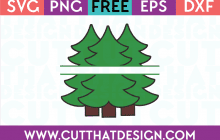 Free SVG Files Triple Christmas Tree