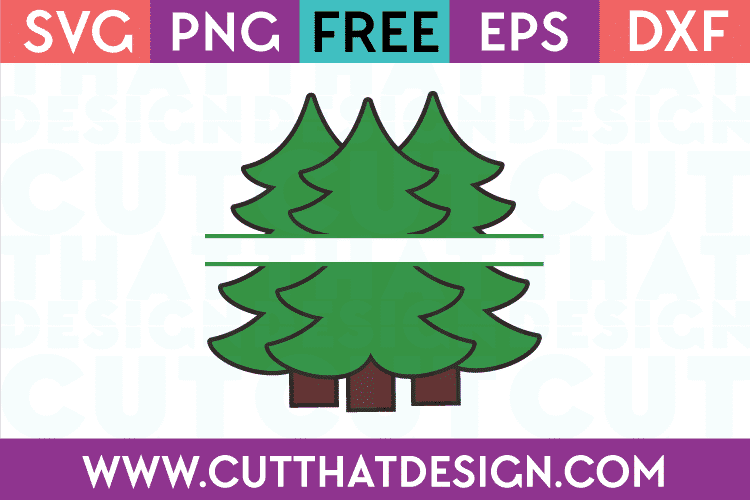 Free SVG Files Triple Christmas Tree