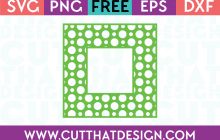 Free SVG Files Polka Dot Pattern Square Frame