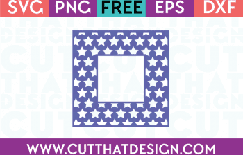 Free SVG Files Free Star Pattern Square Frame