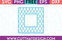 Free SVG Files Moroccan Pattern Square Frame