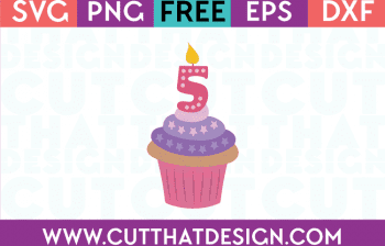 Free SVG Cutting Files Cupcake Numbers