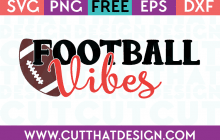 Free SVG Files Football Vibes