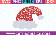 Free SVG Files Flourish Santa Hat Design