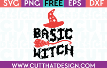 Free SVG Files Basic Witch