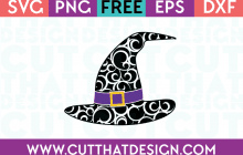 Free SVG Files Flourish Witch Hat Design