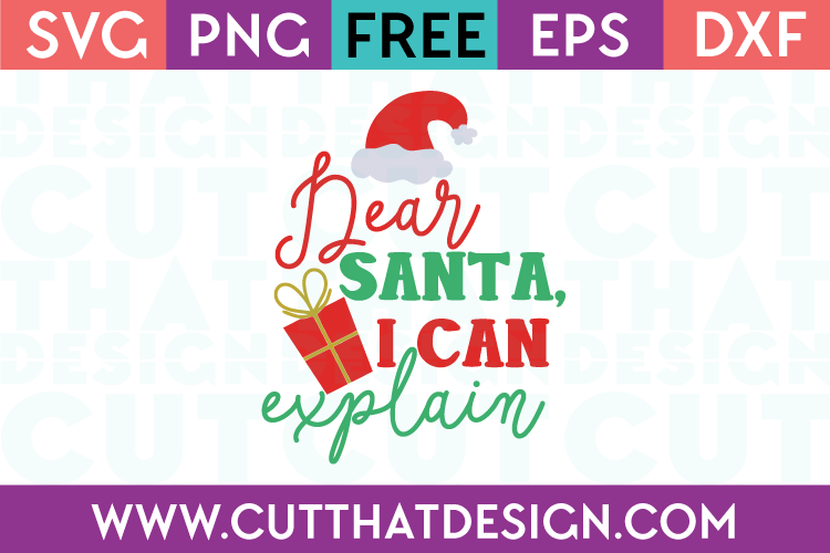 Free Dear Santa SVG Cutting File