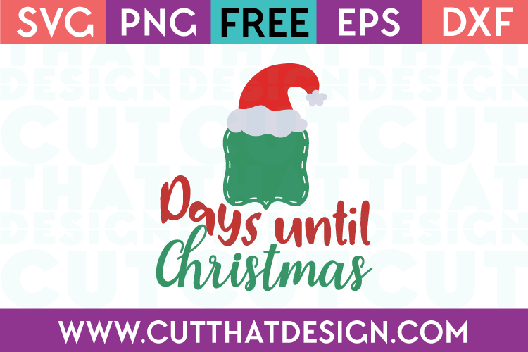 Free Christmas Countdown SVG Cutting File