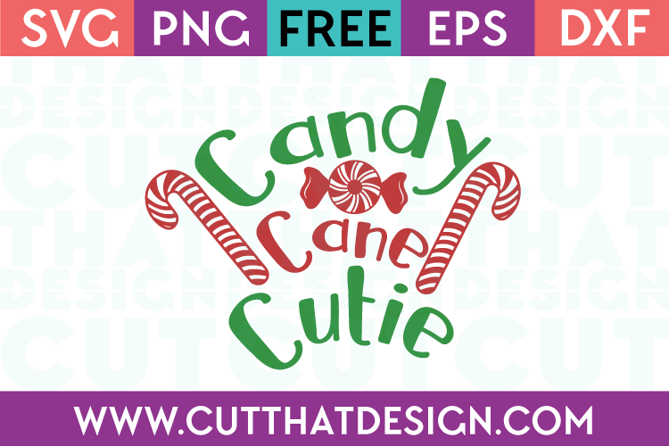 Candy Cane Quote Free SVG
