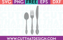 Free SVG Files Knife Fork and Spoon