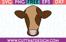 Free SVG Files Cow Head Design