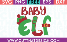 Free SVG Files Christmas Baby Elf
