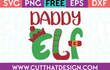 Free SVG Files Christmas Daddy Elf
