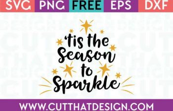 Free SVG Files Tis the Season to Sparkle
