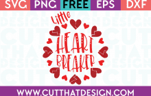 Free SVG Files Valentines Little Heart Breaker