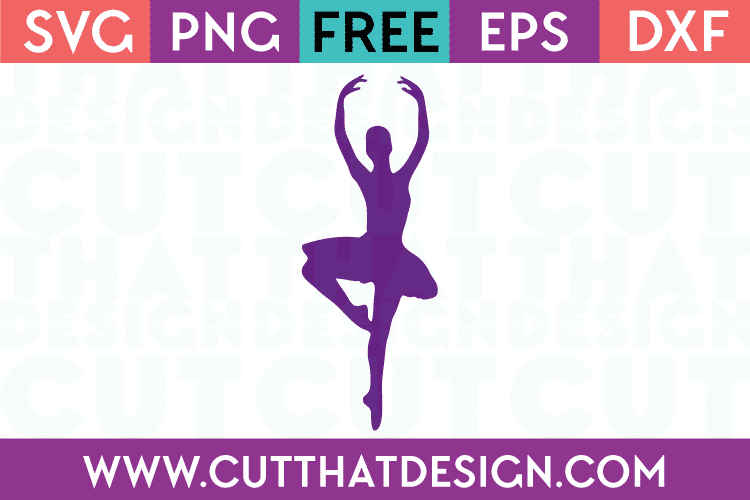 Free SVG Ballerina Design 3