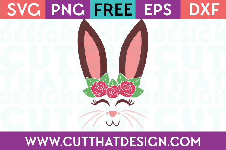 Free Bunny Face SVG Cut File