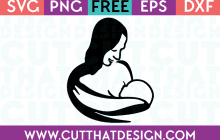 Free Cut Files Baby Breast Feeding