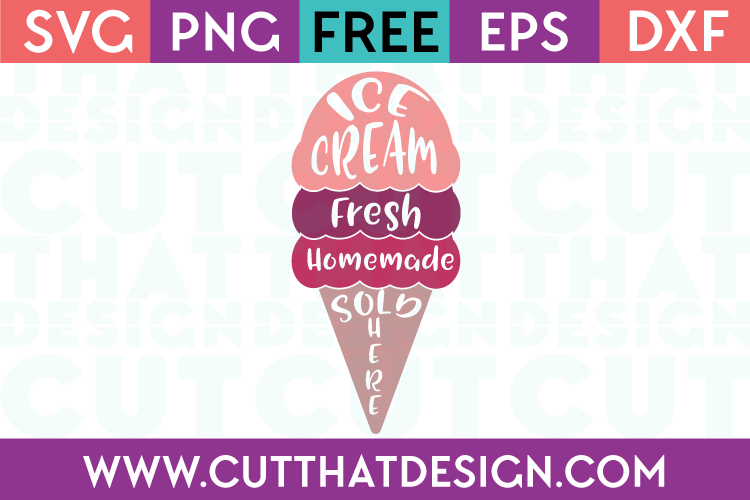 Free SVG Files Ice Cream Design