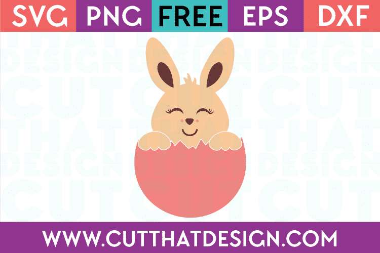 Easter Bunny Egg Free SVG
